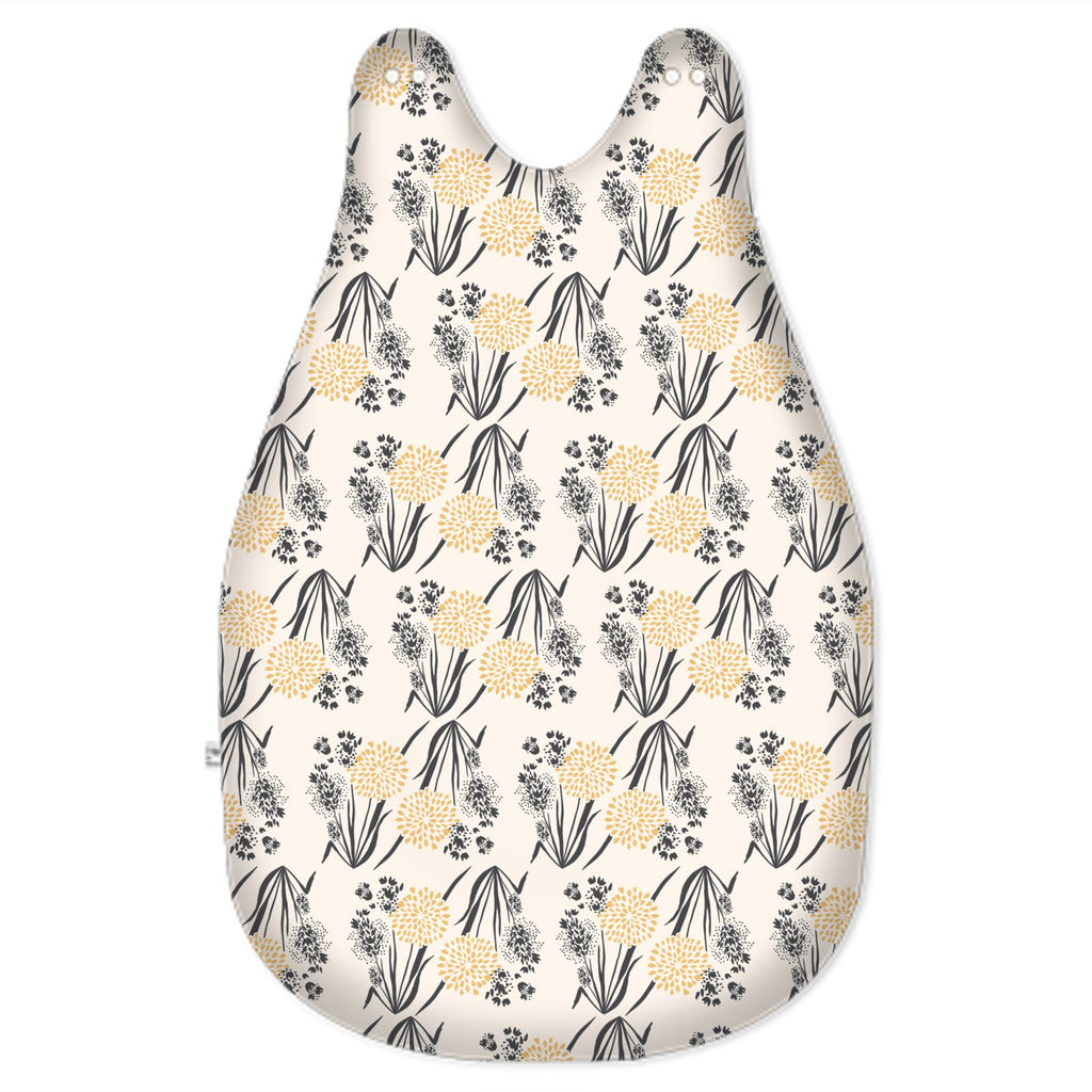 Baby Sleeping Bag small blue-grey flowers Grounded Grace