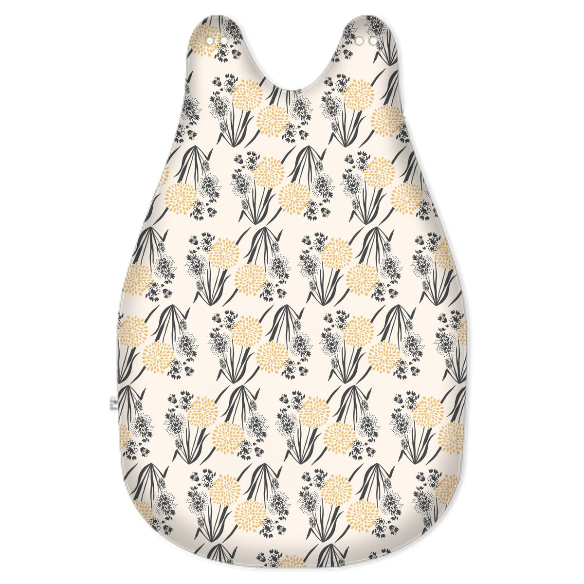 Baby Sleeping Bag small blue-grey flowers Grounded Grace