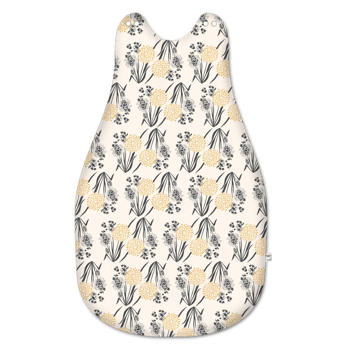 Baby Sleeping Bag small blue-grey flowers Grounded Grace