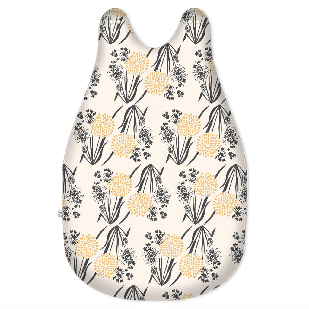 Baby Sleeping Bag large blue-grey flowers Grounded Grace