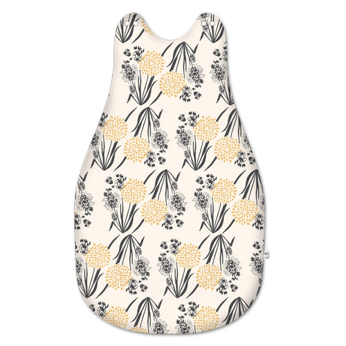 Baby Sleeping Bag large blue-grey flowers Grounded Grace