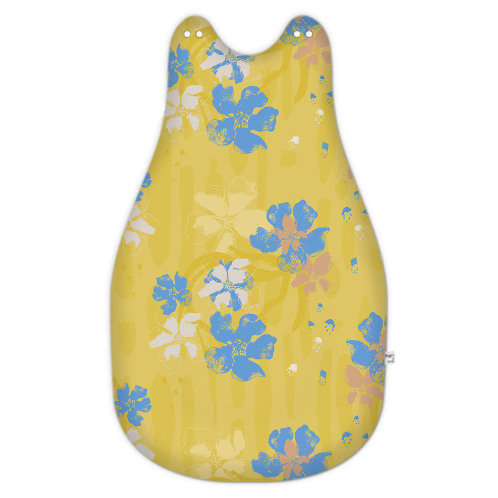 Baby Sleeping Bag tropical flower dream bright yellow/ blue