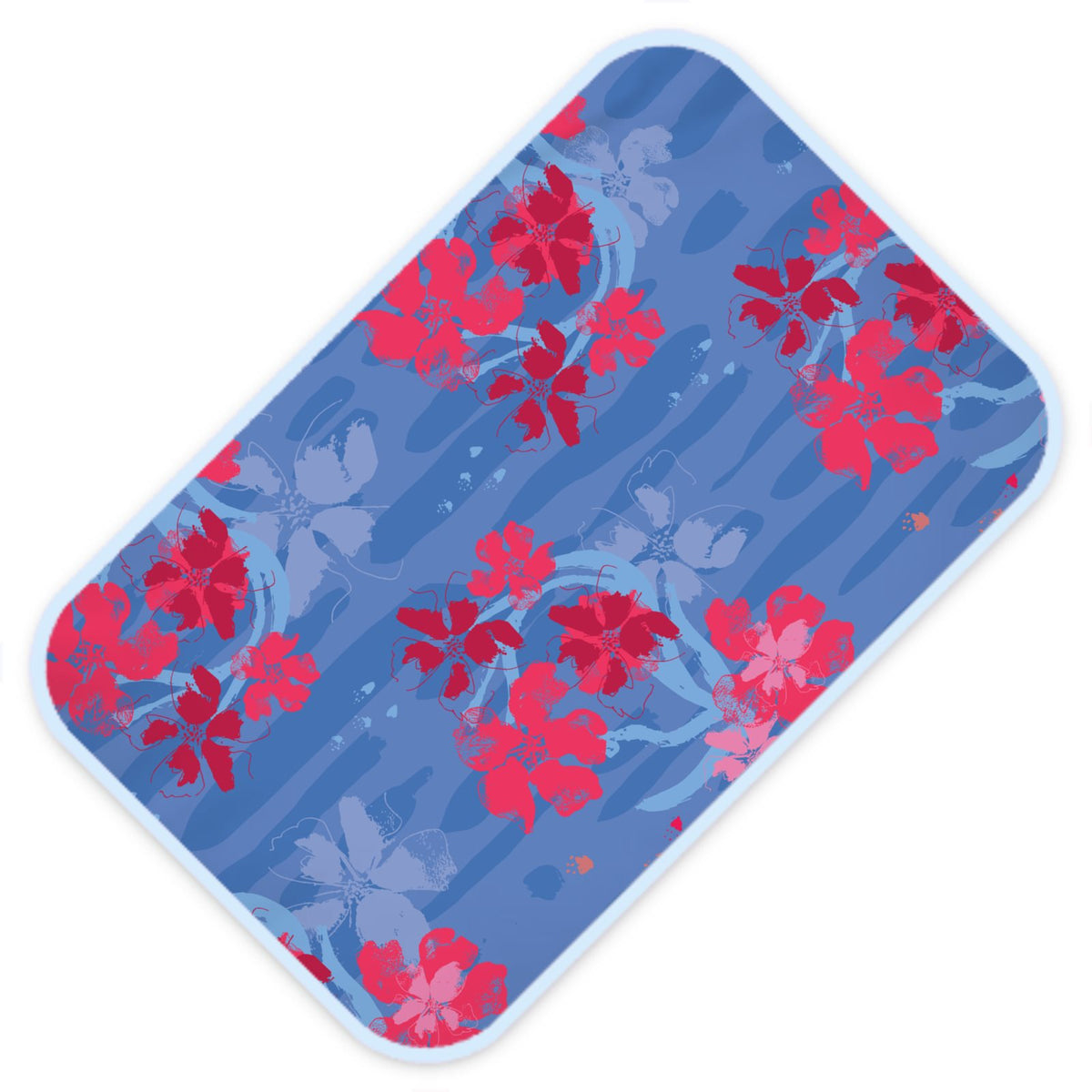 Baby Changing Mats tropical flower dream hot pink/blue