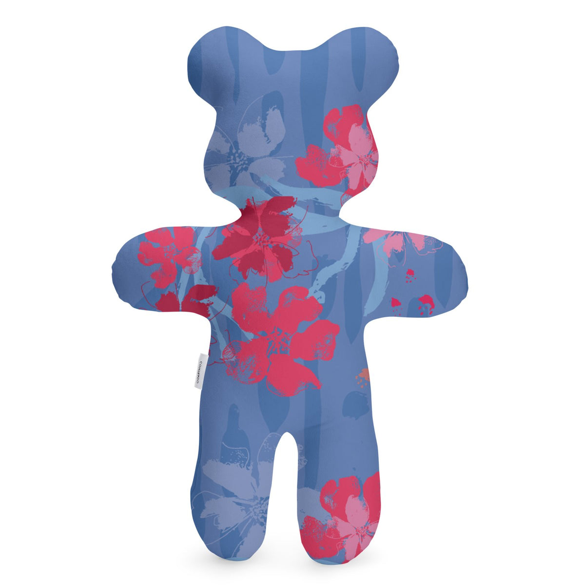 Teddy Bear tropical flower dream hot pink/blue