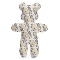Teddy Bear blue-grey flowers Grounded Grace