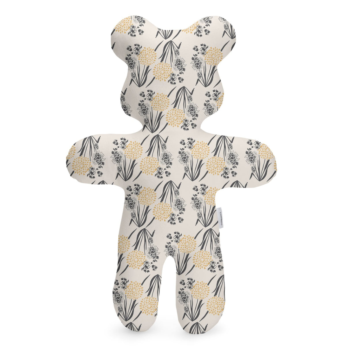 Teddy Bear blue-grey flowers Grounded Grace