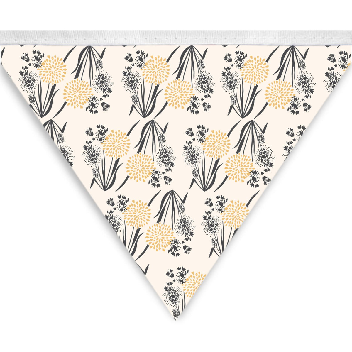 Bunting blue-grey flowers Grounded Grace