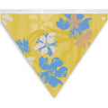 Bunting tropical flower dream bright yellow/ blue