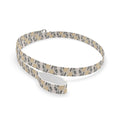 Dog Lead blue-grey flowers Grounded Grace