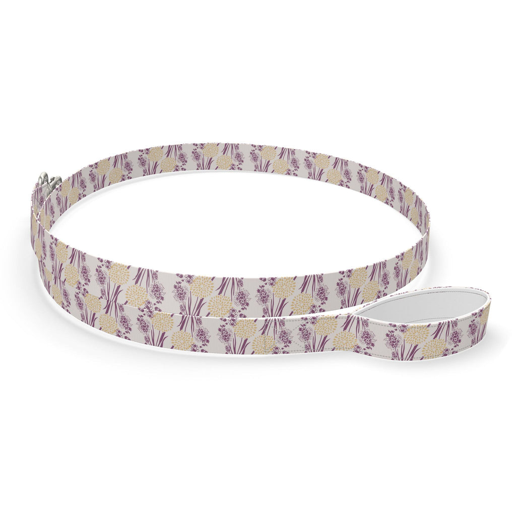 Dog Lead pink flowers Grounded Grace
