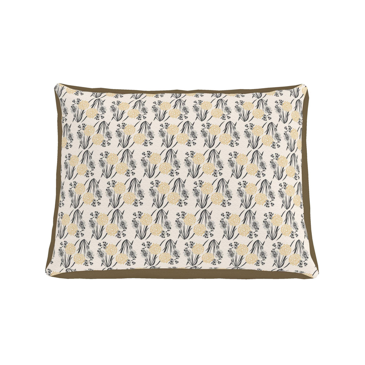Dog Pet Bed blue-grey flowers Grounded Grace