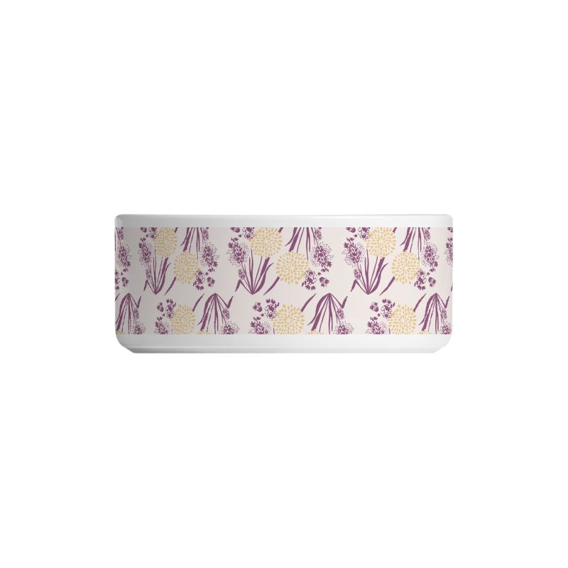 Ceramic Bowls pink flowers Grounded Grace